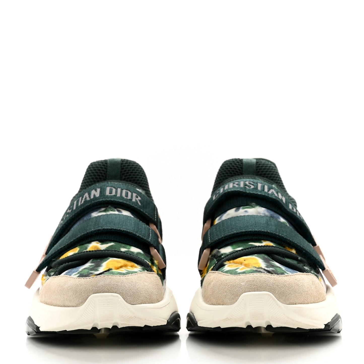 Technical Fabric Camouflage Tie and Dior Womens D-Wander Sneakers 37 Cypress Green