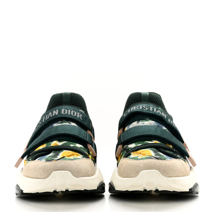 Christian Dior Technical Fabric Camouflage Tie and Dior Womens D-Wander Sneakers 37 Cypress Green 2 of 8