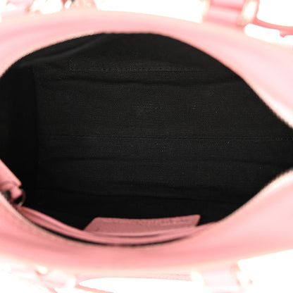 Alexander McQueen Pebbled Calfskin Mini Skull Padlock Zip Around Tote Petal 5 of 11