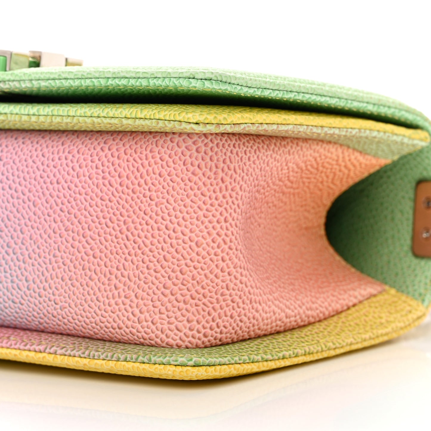 Caviar Quilted Small Cuba Rainbow Boy Flap Multicolor