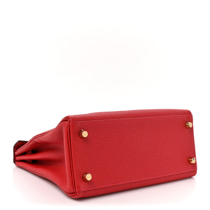 Hermes Togo Kelly Retourne 25 Rouge Casaque 4 of 10