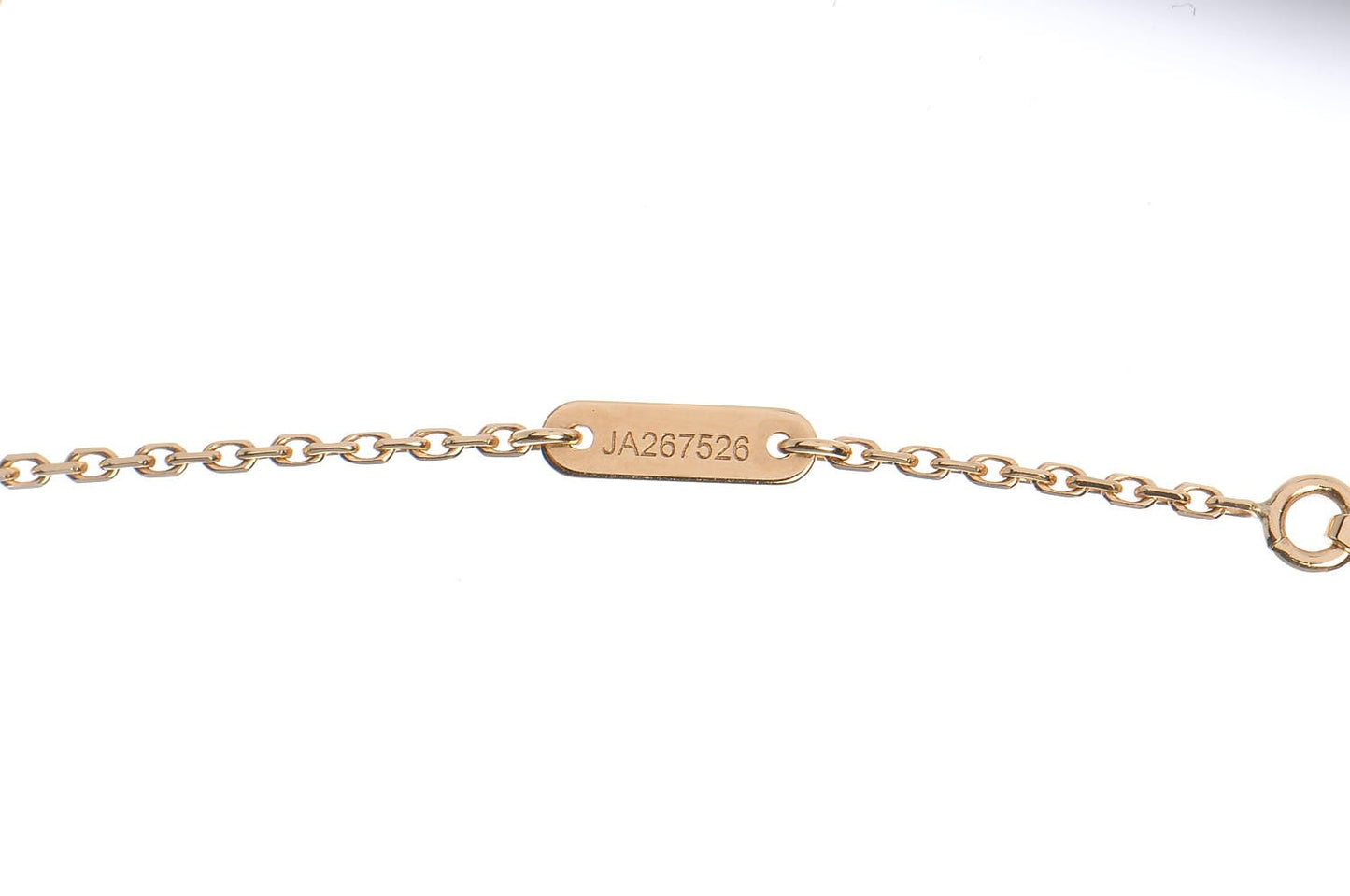 18K Yellow Gold Mother of Pearl Sweet Alhambra Pendant Necklace