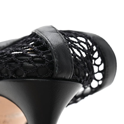 Bottega Veneta Mesh Nappa Chunky Chain Sandals 36.5 Black 10 of 12