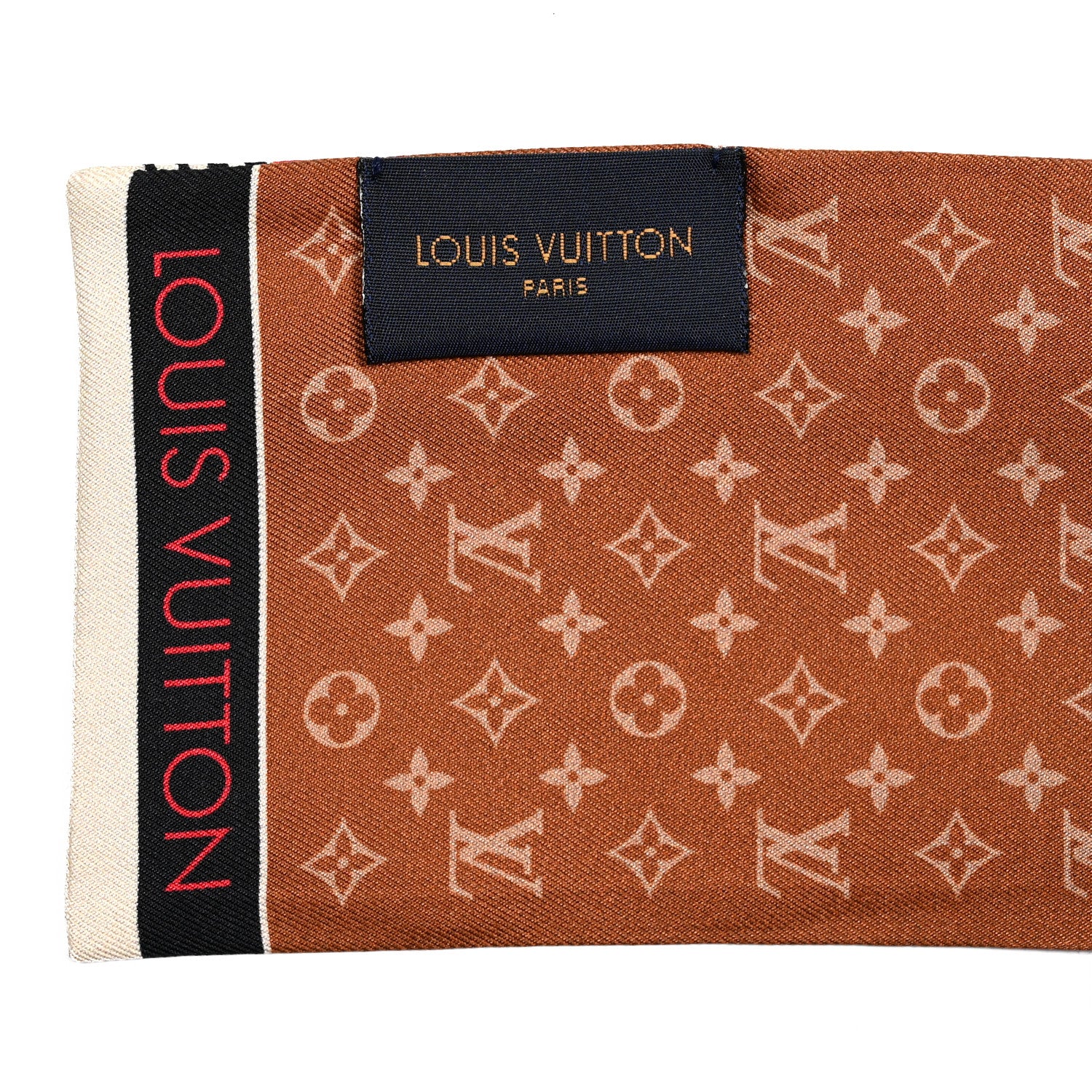Louis Vuitton Silk Monogram Bandeau Brown 3 of 3