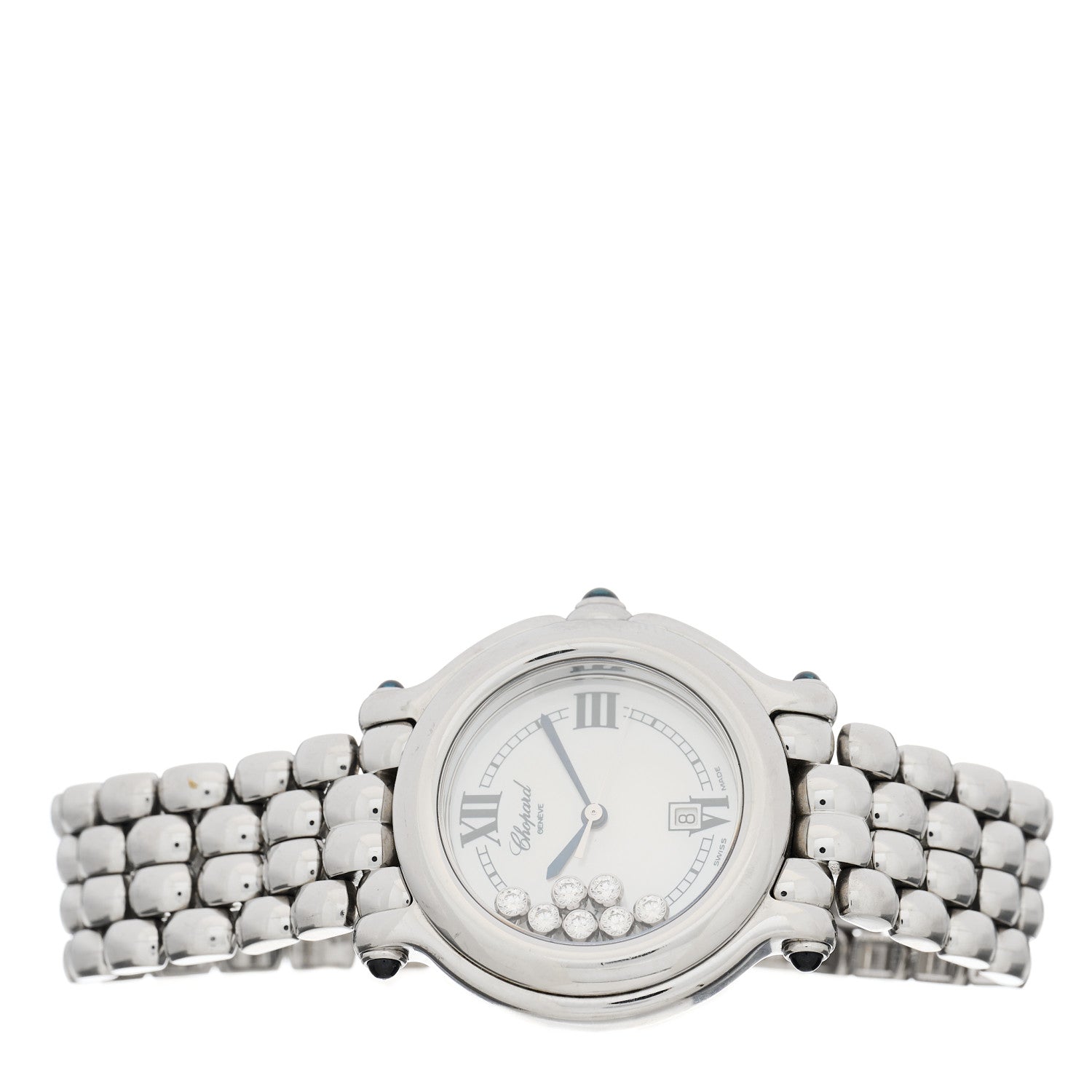 Chopard Stainless Steel 7 Diamond 32mm Happy Sport Quartz Watch 2 of 5