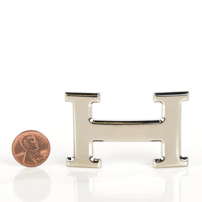 Hermes Polished Palladium 32mm H Belt Buckle 2 of 4