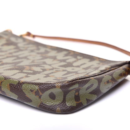 Louis Vuitton Monogram Graffiti Pochette Accessories Kaki 8 of 9