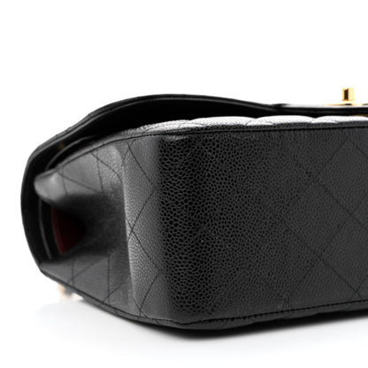 Chanel Caviar Quilted Jumbo Double Flap Black 9 of 10