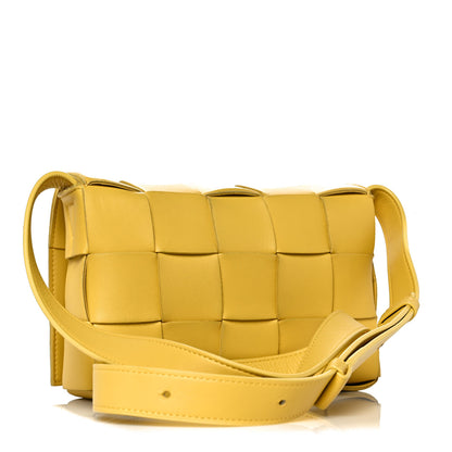 Bottega Veneta Lambskin Maxi Intrecciato Cassette Crossbody Bag Buttercup 2 of 8