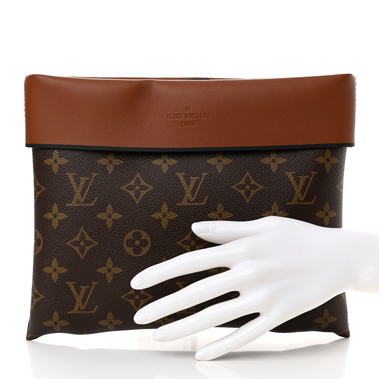 Louis Vuitton Monogram Tuileries Pochette Caramel 2 of 11