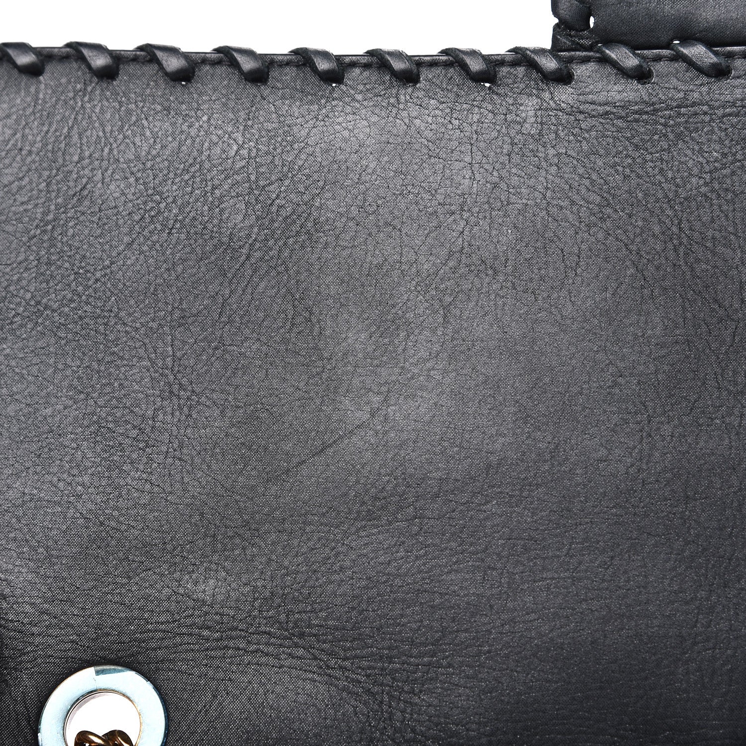 Chanel Suede Calfskin Jumbo Happy Stitch Flap Black 13 of 19