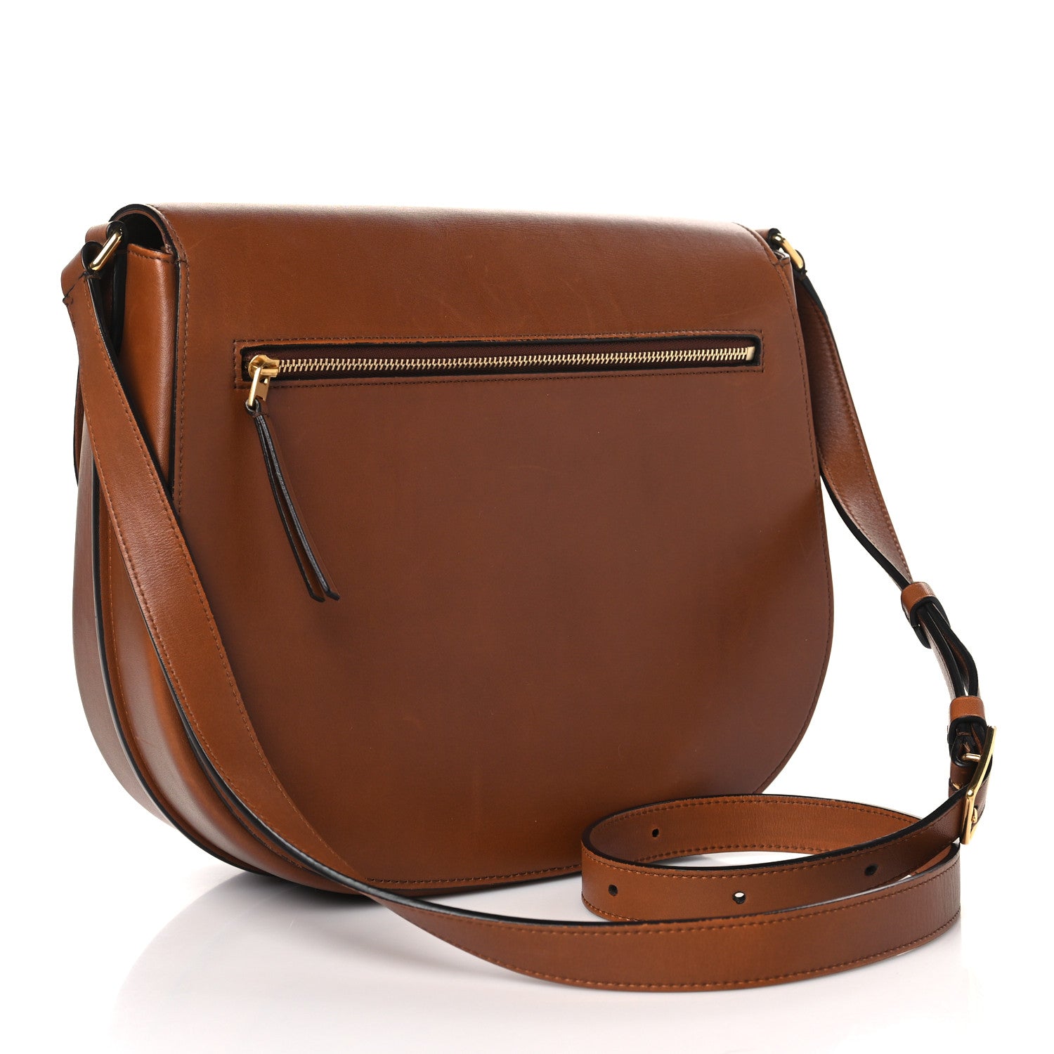 Celine Supersoft Calfskin Medium Trotteur Caramel 3 of 12