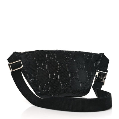 Gucci Calfskin GG Tennis Embossed Belt Bag Black 3 of 9