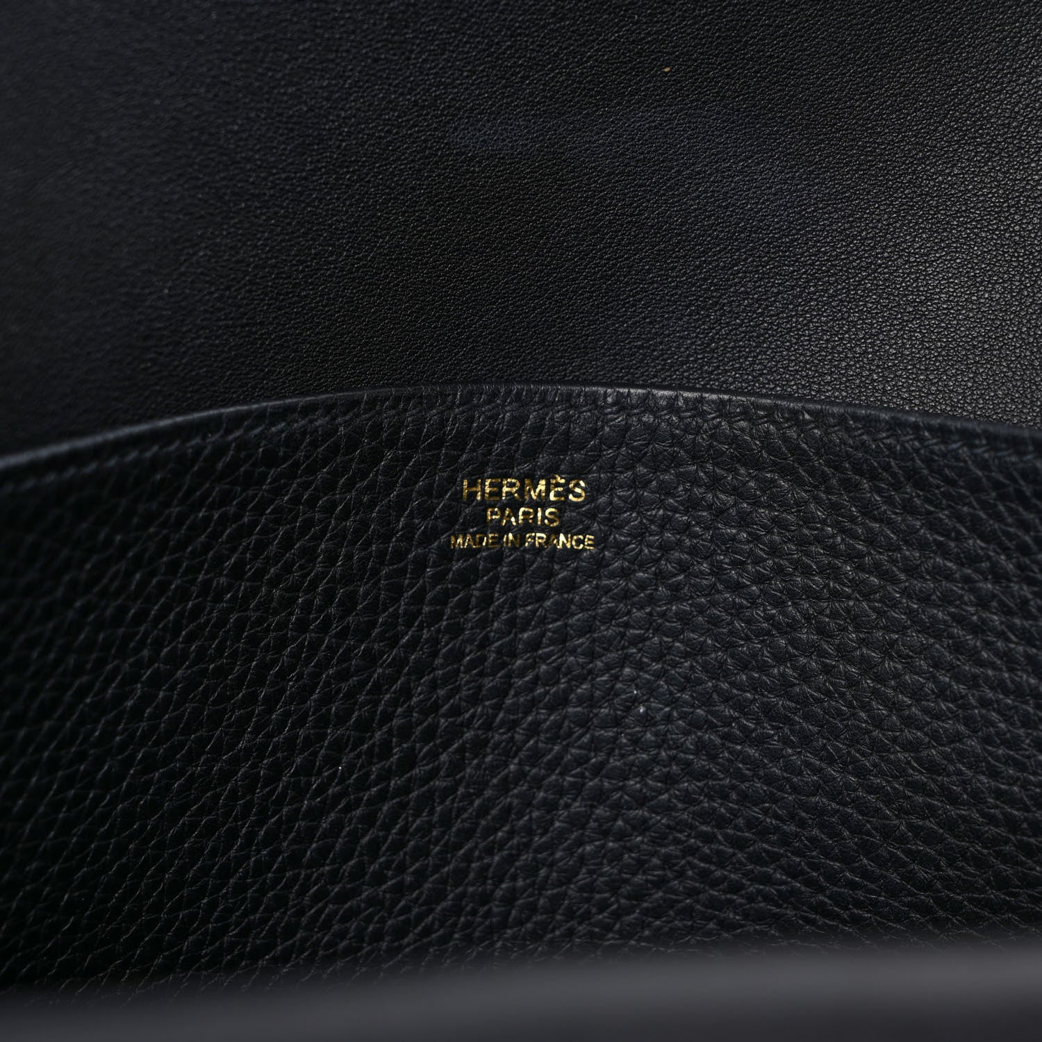 Hermes Taurillon Clemence Halzan 31 GM Black 6 of 12
