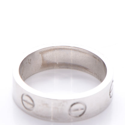 Cartier 18K White Gold 5.5mm LOVE Ring 58 8.25 6 of 8