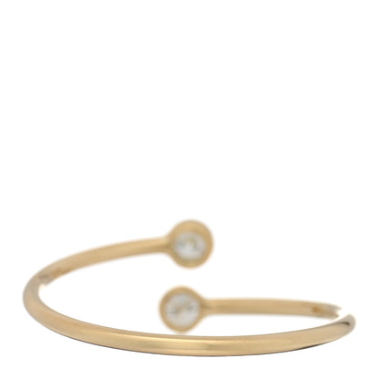 Tiffany 18K Yellow Gold Diamond Elsa Peretti Hoop Ring 53 6.25 3 of 4