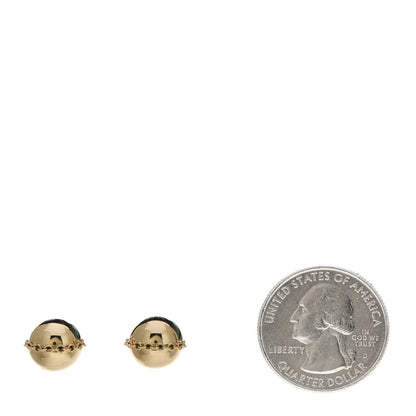 Tiffany 18K Yellow Gold HardWear Bolt Ball Earrings 2 of 5