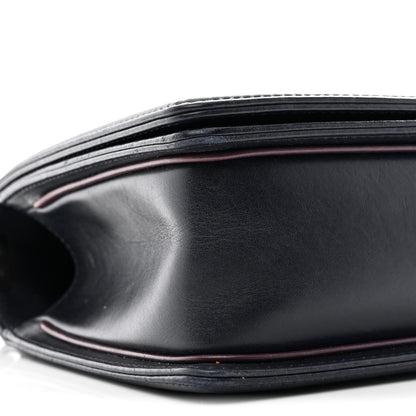 Chanel Calfskin Embossed New Medium Paris Salzburg Boy Flap Navy 9 of 11
