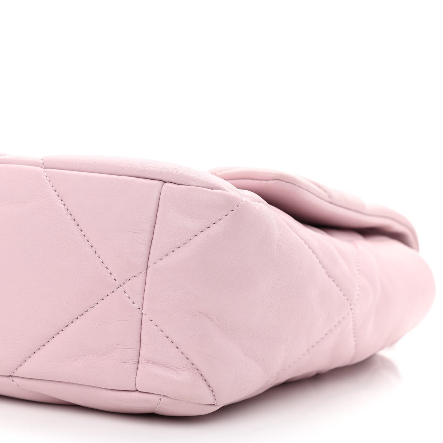Lambskin Quilted Large Chanel 19 Flap Light Pink