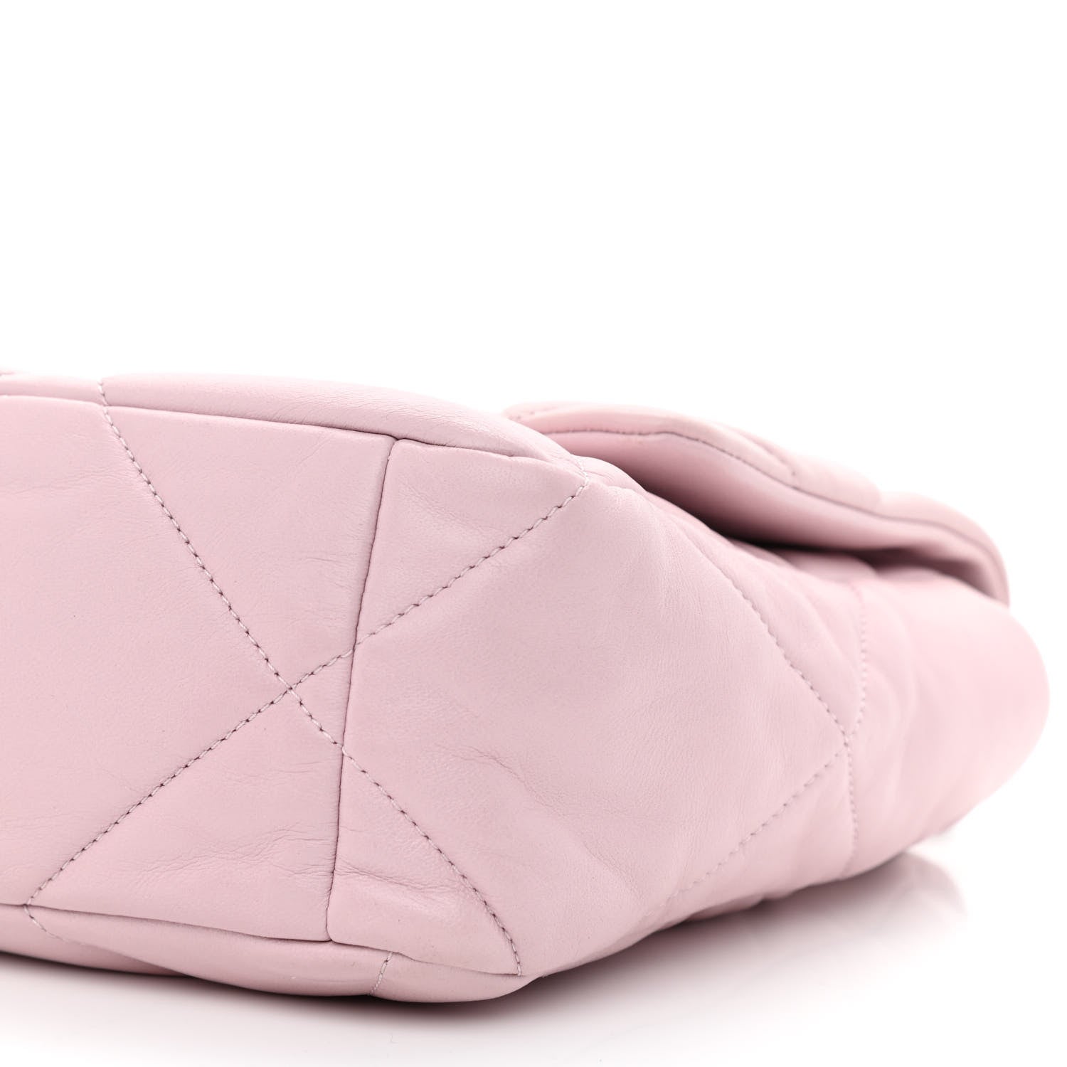 Chanel Lambskin Quilted Large Chanel 19 Flap Light Pink 10 of 10