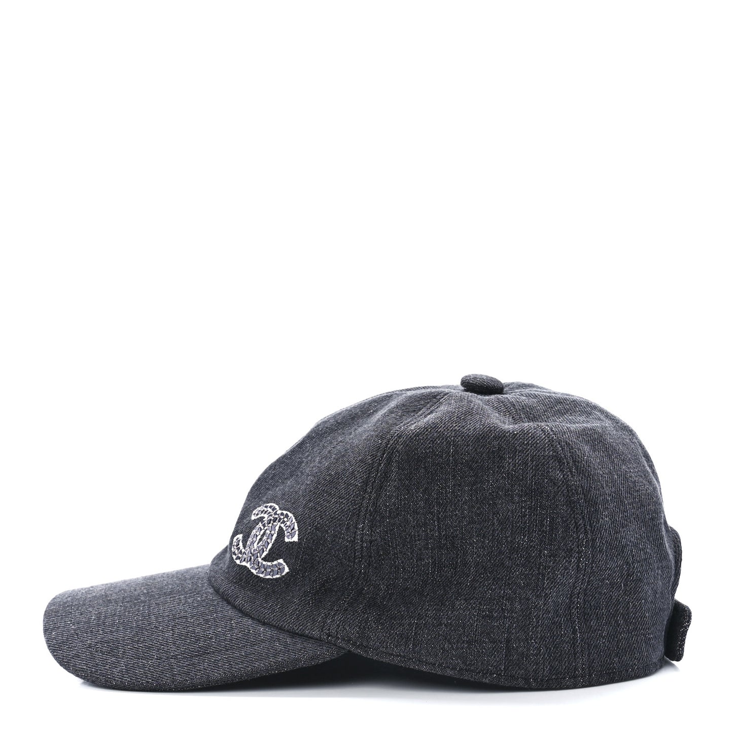 Cotton Sequin CC Cap Hat Black