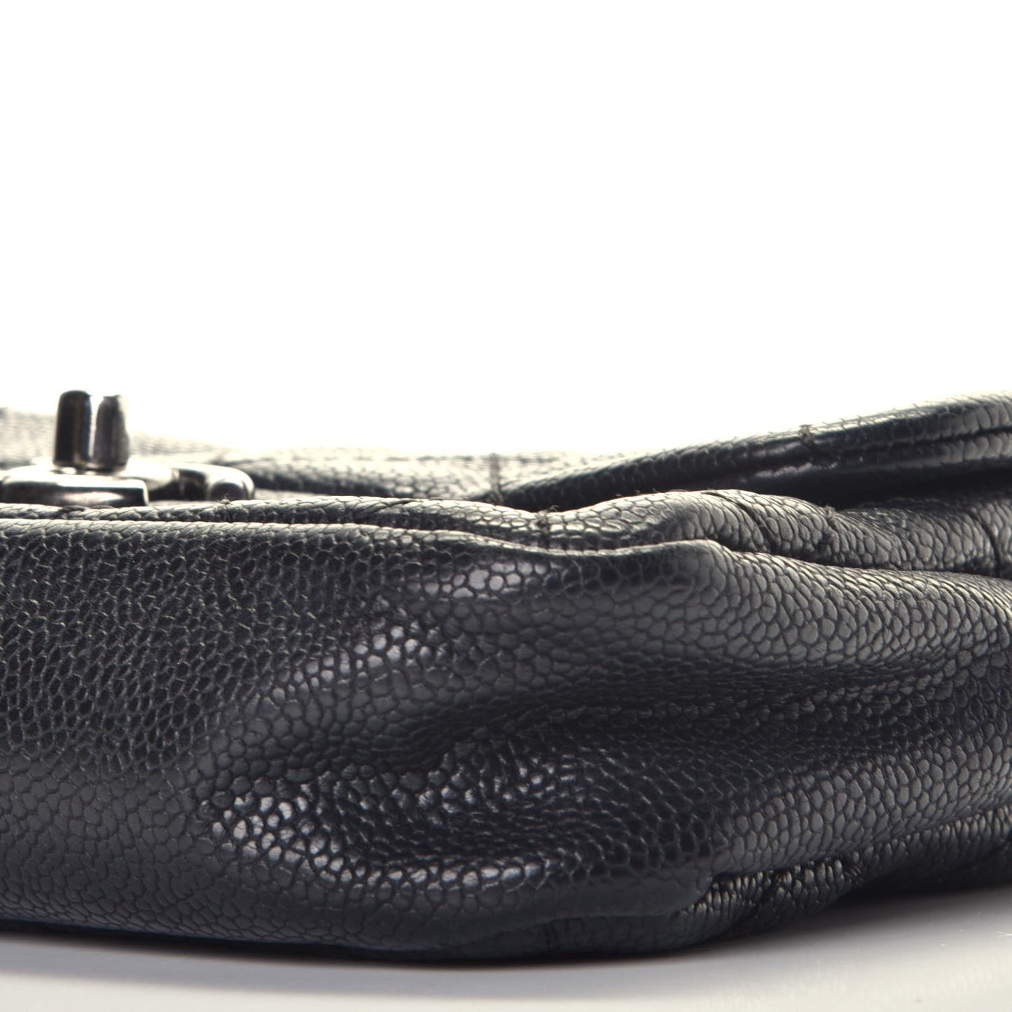 Caviar Quilted Mini Simply CC Flap Black