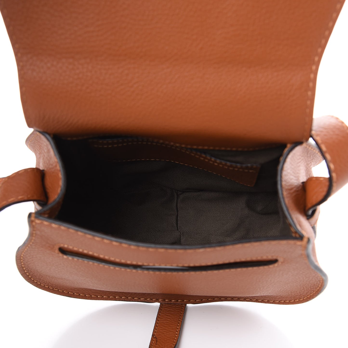 Calfskin Mini Marcie Round Crossbody Bag Tan