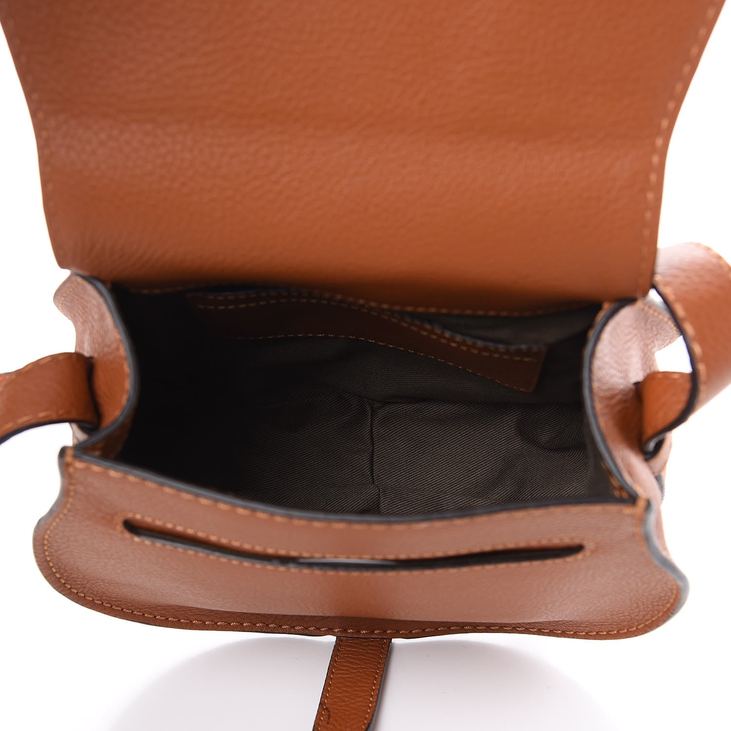 Chloe Calfskin Mini Marcie Round Crossbody Bag Tan 5 of 8