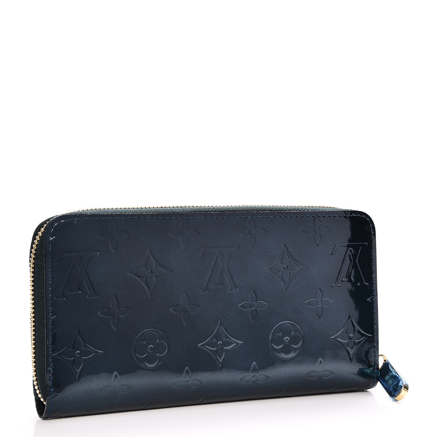 Louis Vuitton Vernis Zippy Wallet Blue Nuit 3 of 7