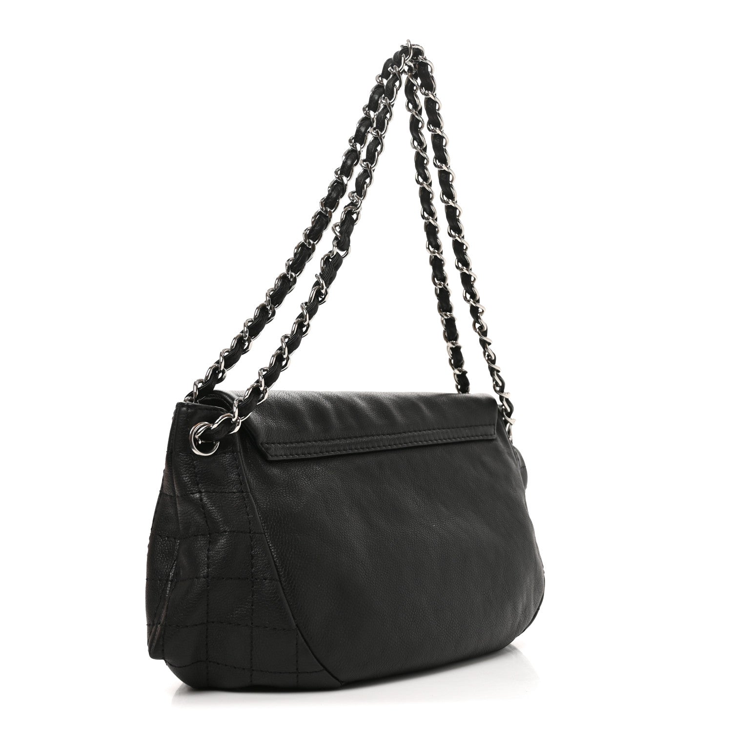 Chanel Caviar Half Moon Large Flap Black 2 of 9