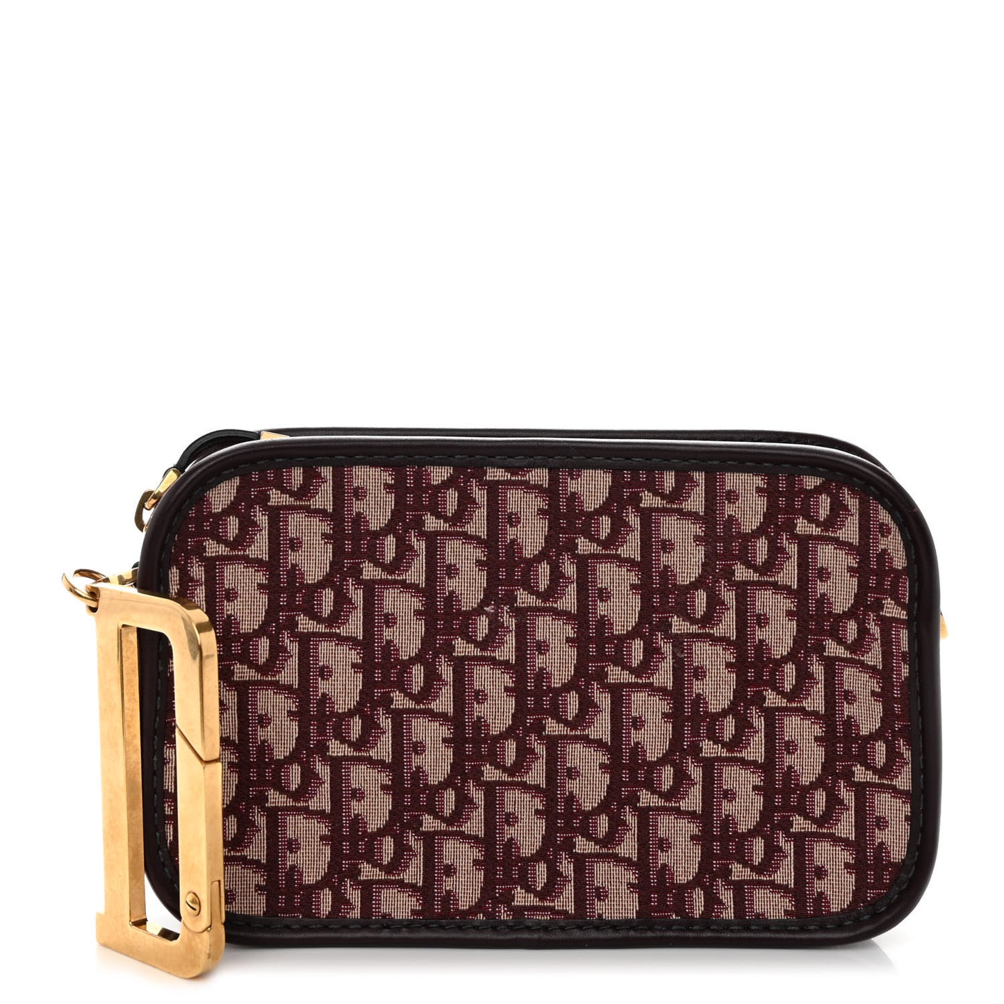 Oblique Diorquake Clutch Burgundy