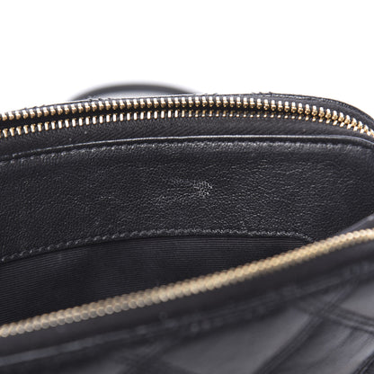 Saint Laurent Grained Lambskin Quilted Mini Becky Double Zip Bag Black 13 of 14