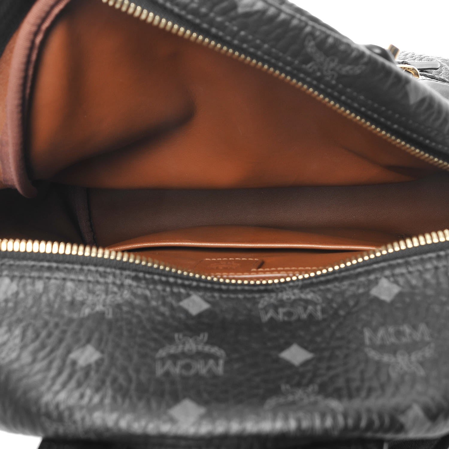 MCM Visetos Small Dual Stark Pocket Backpack Black 5 of 16