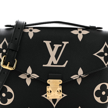 Louis Vuitton Empreinte Monogram Giant Pochette Metis Black Beige 7 of 9