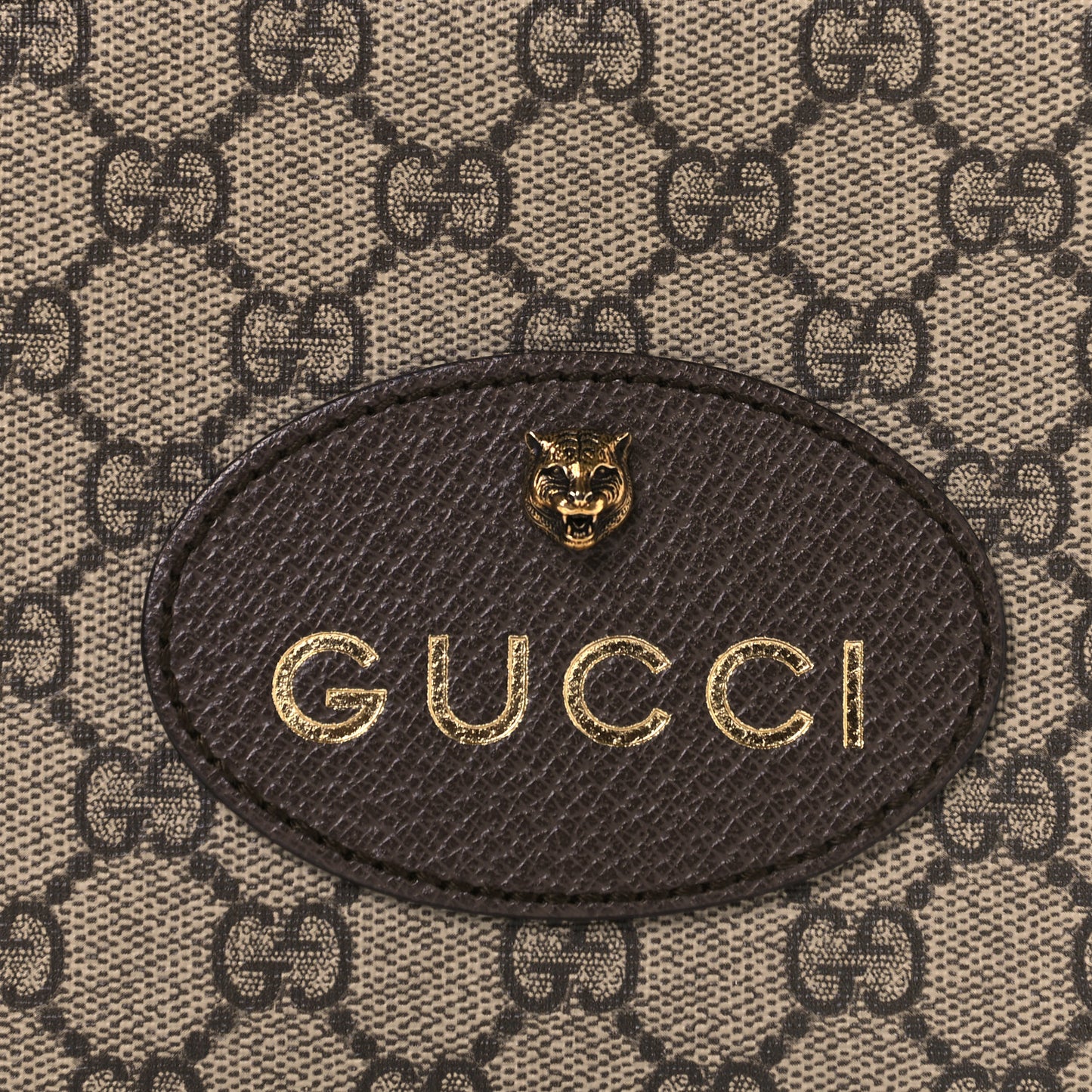 GG Supreme Monogram Web Neo Vintage Shoulder Bag Beige New Acero Crop
