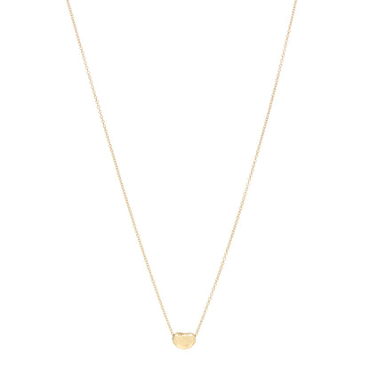 Tiffany 18K Yellow Gold 6.5mm Elsa Peretti Bean Pendant Necklace 1 of 5