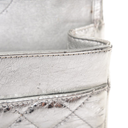 Chanel Metallic Aged Calfskin Quilted 2.55 Reissue 227 Flap Silver 11 of 22