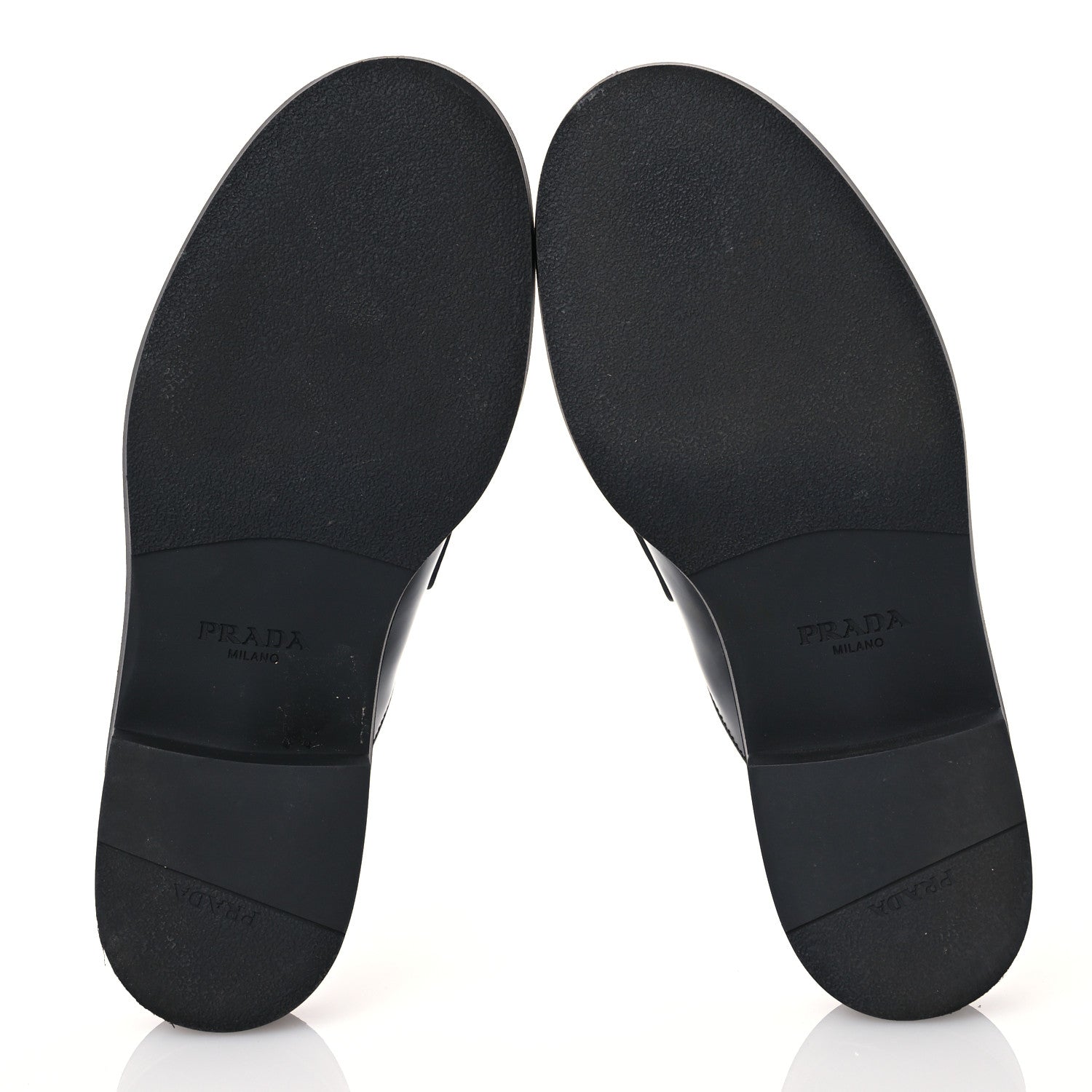 Prada Spazzolato Triangle 40mm Loafer Mules 37 Black 6 of 10
