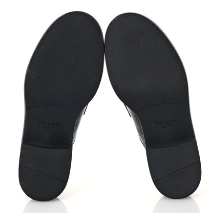 Prada Spazzolato Triangle 40mm Loafer Mules 37 Black 6 of 10