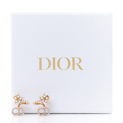 Christian Dior Pearl Clair D Lune Wrap Around Earrings Gold 5 of 5