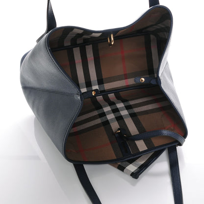 Burberry Grainy Calfskin Medium Honeybrook Tote Navy 5 of 6