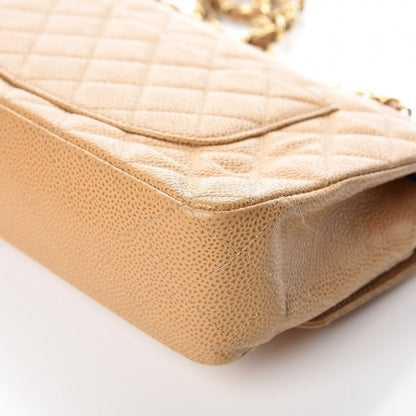 Chanel Caviar Quilted Medium Double Flap Beige 13 of 13