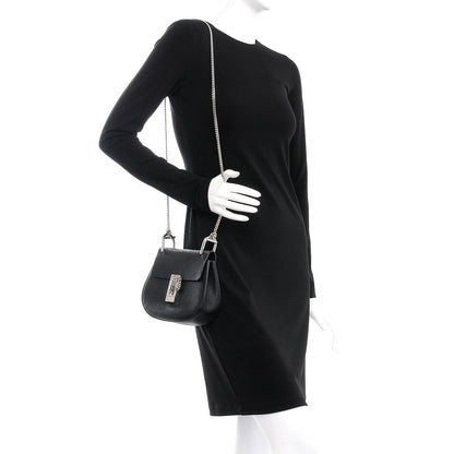 Chloe Grained Lambskin Mini Drew Shoulder Bag Black 2 of 8