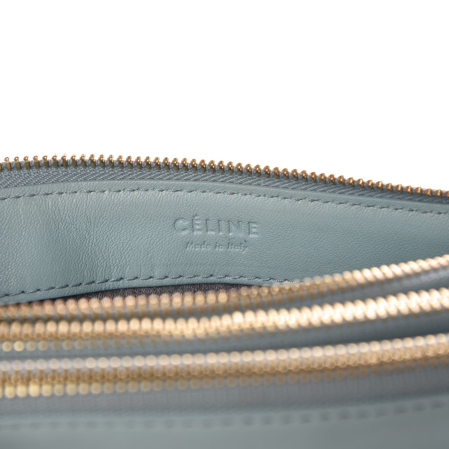 Celine Smooth Lambskin Small Trio Crossbody Bag Jade 9 of 16