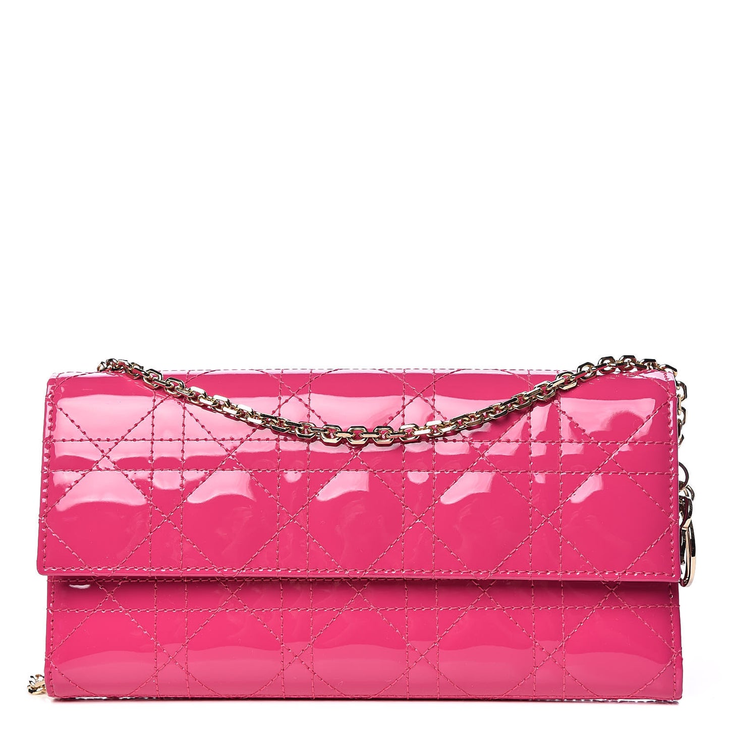 Patent Cannage Rendezvous Chain Wallet Magenta