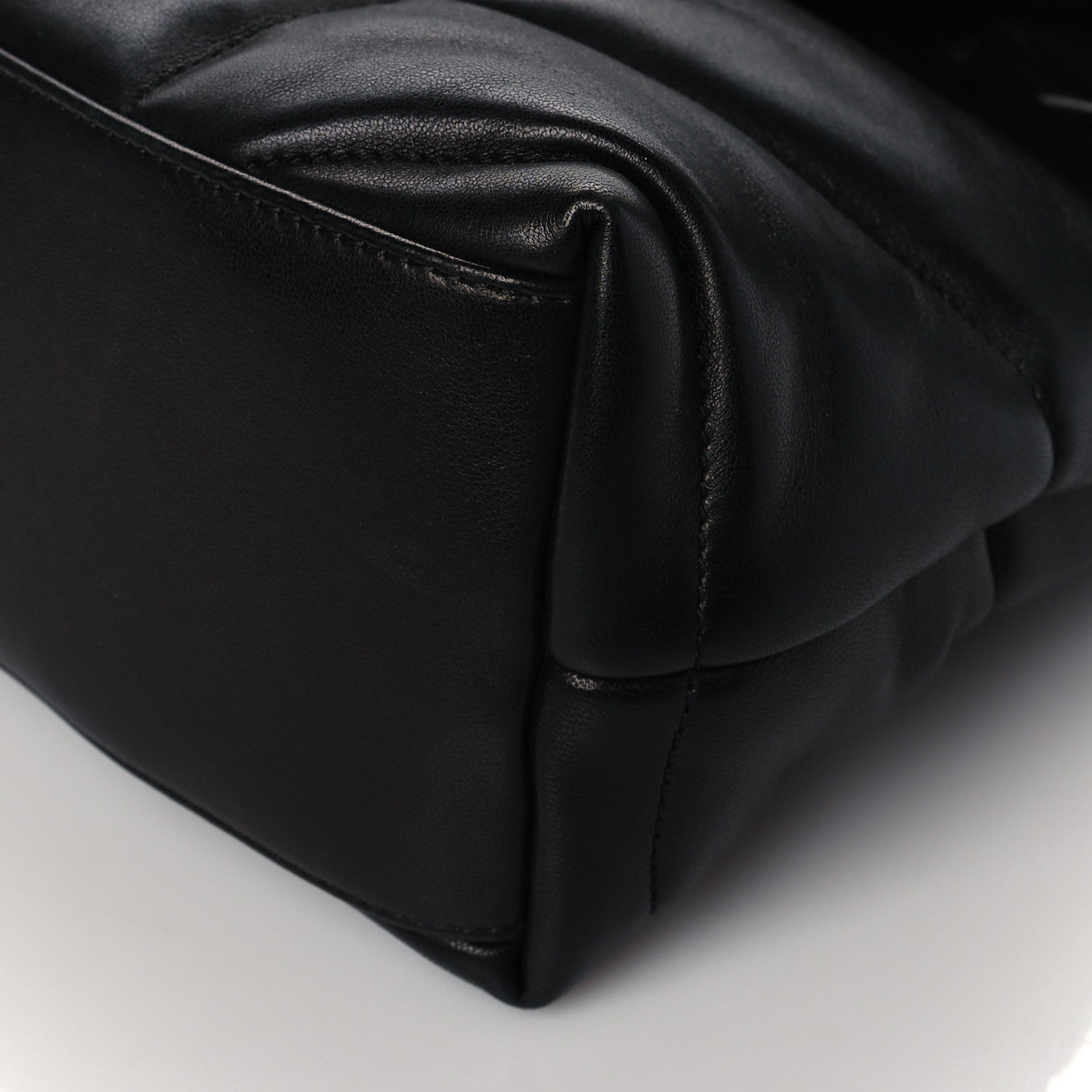 Saint Laurent Lambskin Quilted Small Loulou Puffer Monogram Chain Satchel Black 10 of 10
