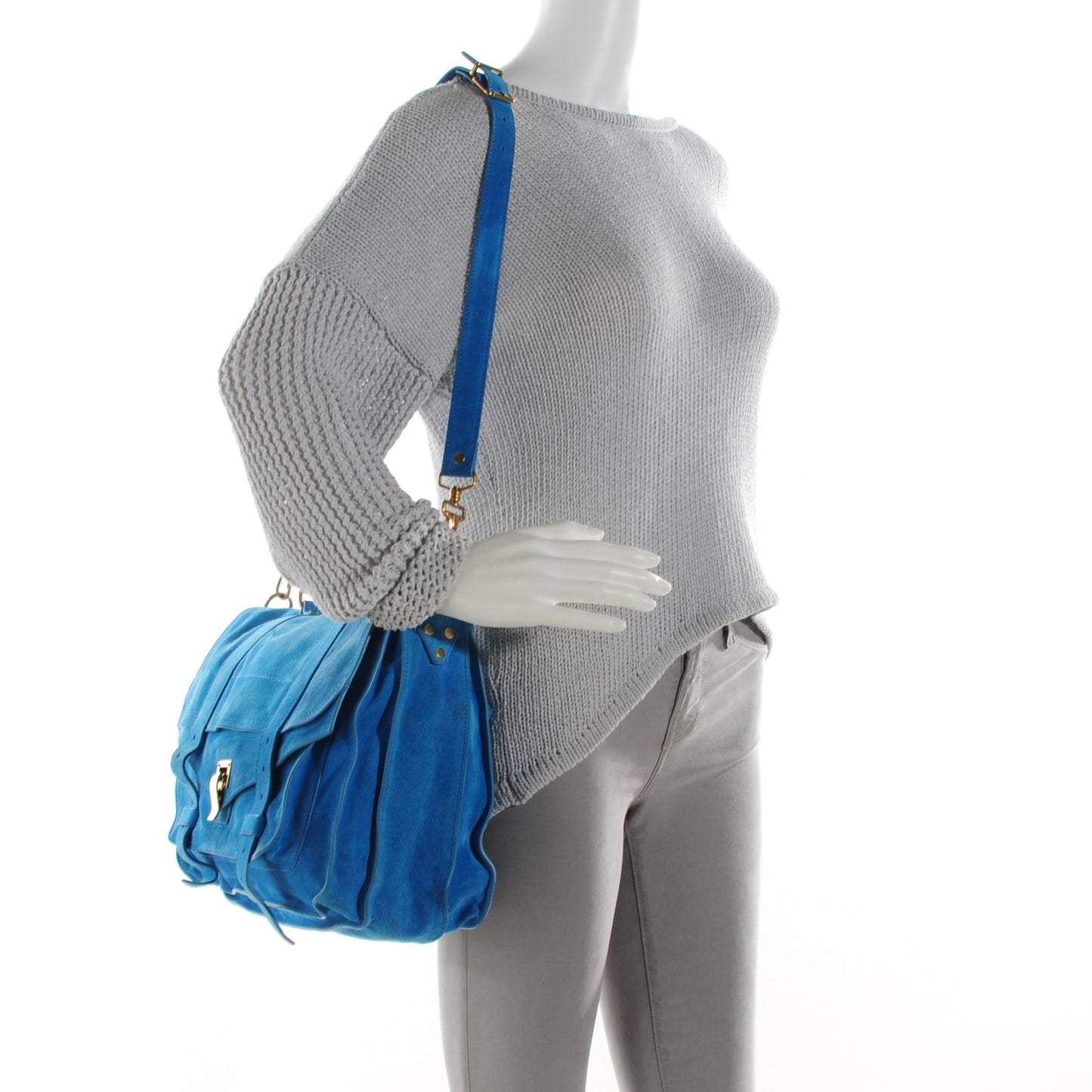 Suede Large PS1 Satchel Rip Tide