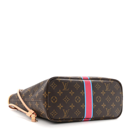 Louis Vuitton Monogram My LV Heritage Neverfull PM Fuchsia Blue Clair 3 of 8