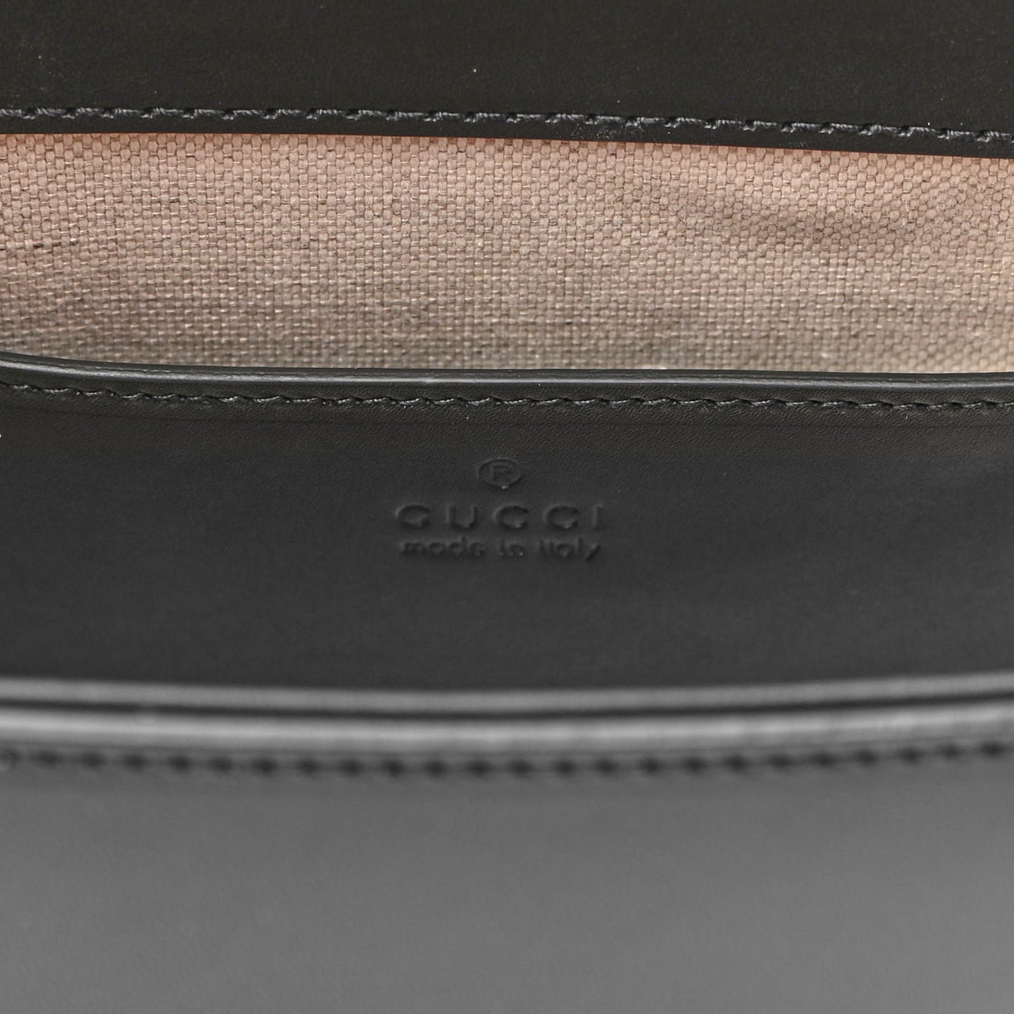 Charisma Calfskin Gucci Embossed Shoulder Flap Bag Black
