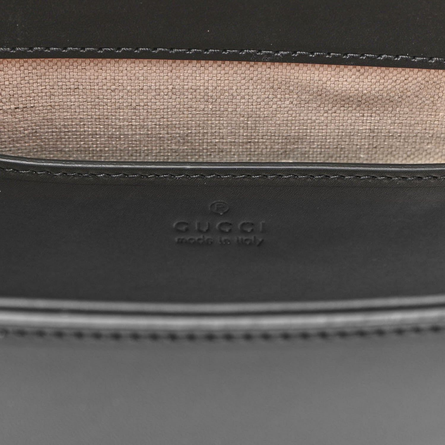 Gucci Charisma Calfskin Gucci Embossed Shoulder Flap Bag Black 6 of 10